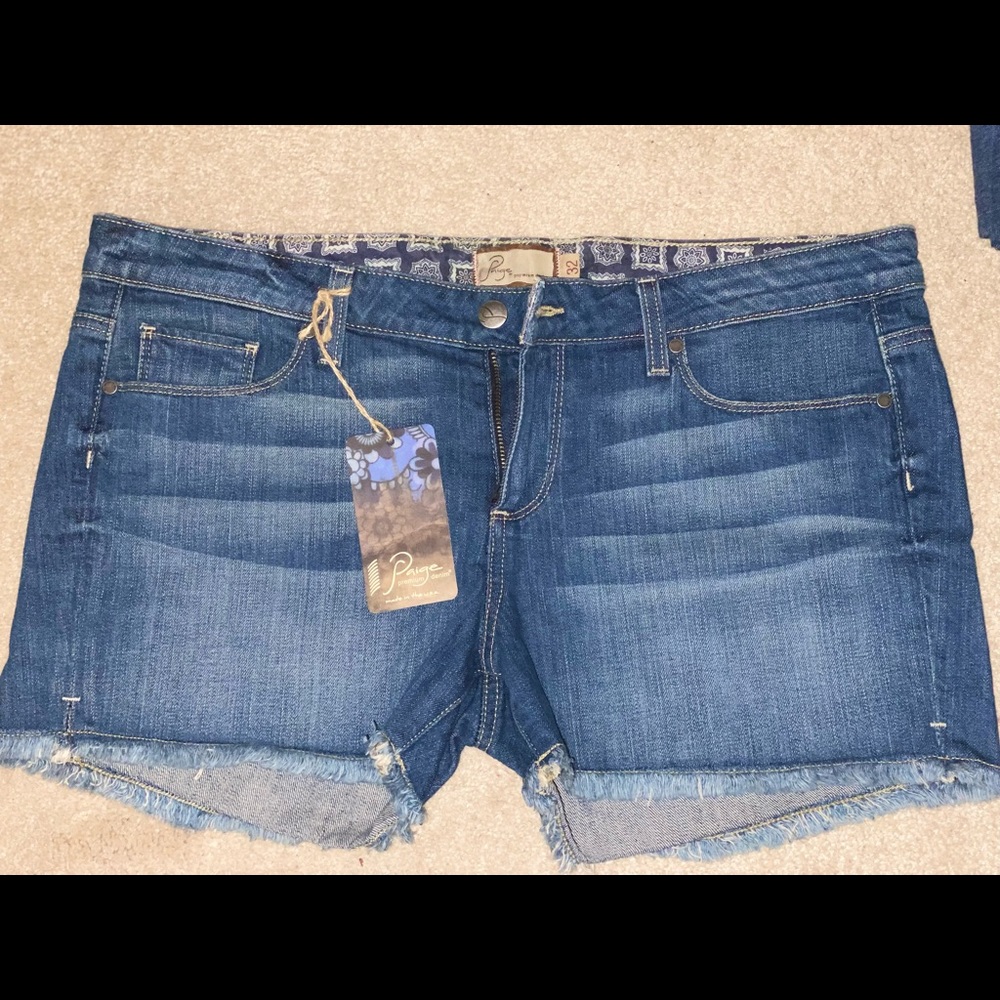 Paige Denim Silver Lake Shorts. Like new